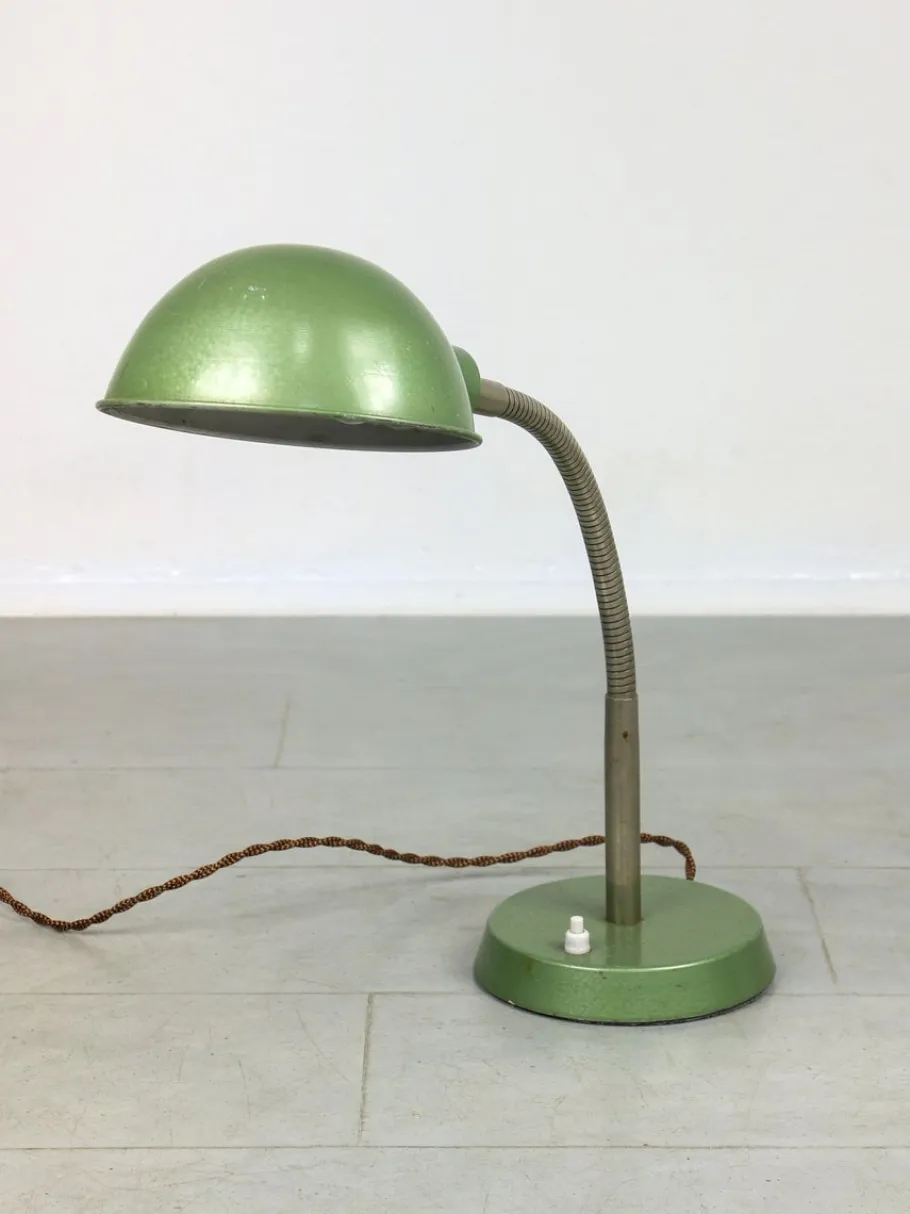 Discount Pamono Vintage Green Gooseneck Table Lamp
