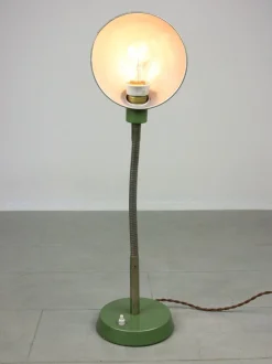 Discount Pamono Vintage Green Gooseneck Table Lamp