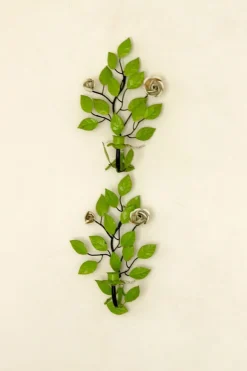 Best Pamono Vintage Green Metal Wall Sconce, Set of 2