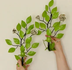 Best Pamono Vintage Green Metal Wall Sconce, Set of 2