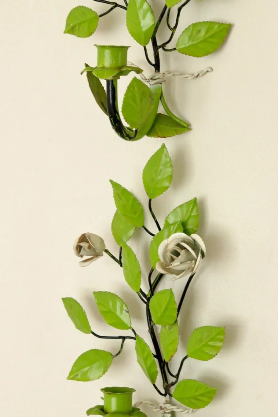 Best Pamono Vintage Green Metal Wall Sconce, Set of 2