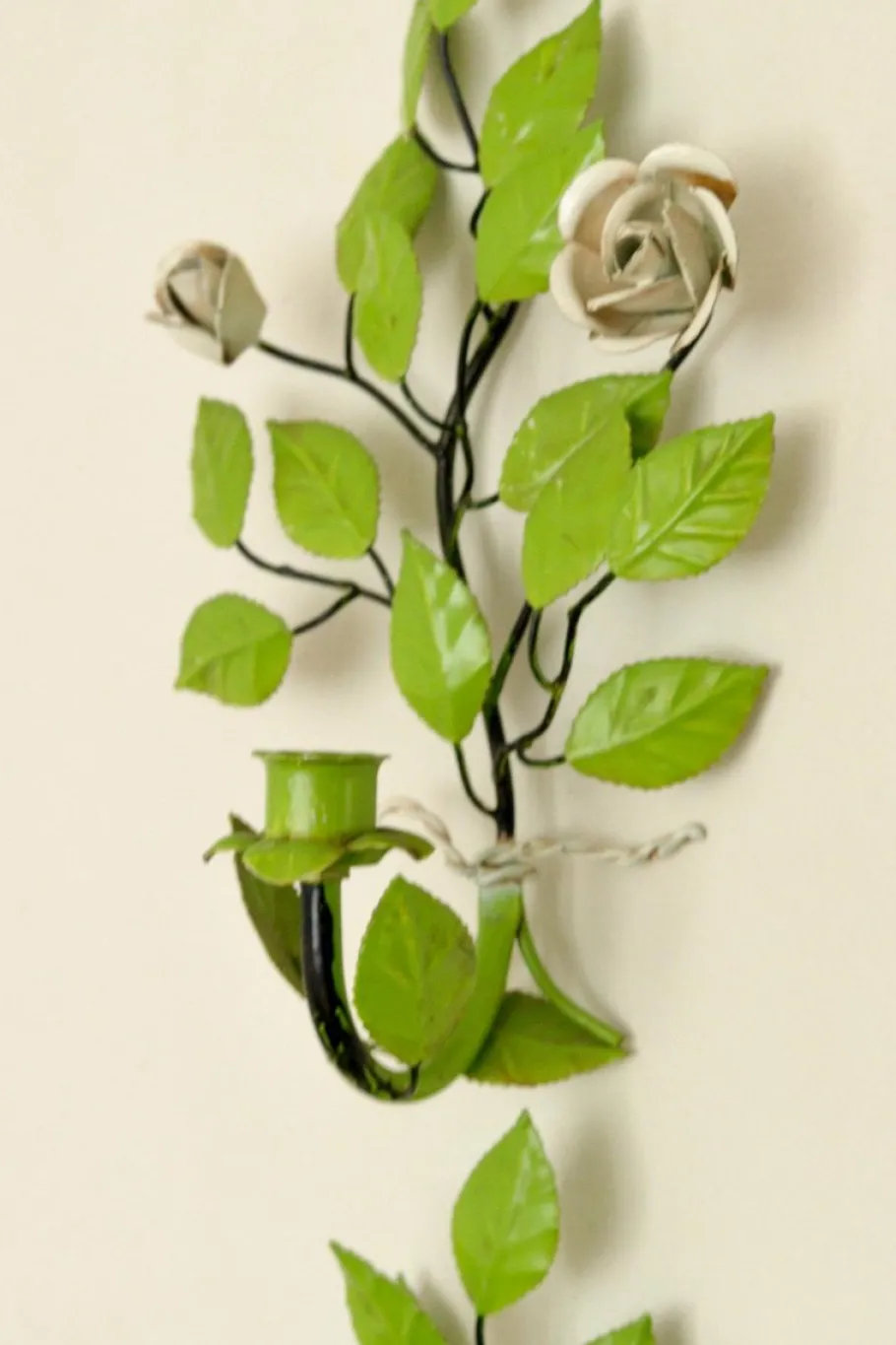 Best Pamono Vintage Green Metal Wall Sconce, Set of 2