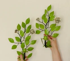 Best Pamono Vintage Green Metal Wall Sconce, Set of 2