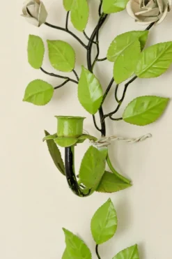 Best Pamono Vintage Green Metal Wall Sconce, Set of 2