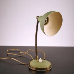 Clearance Pamono Vintage Green Table Lamp