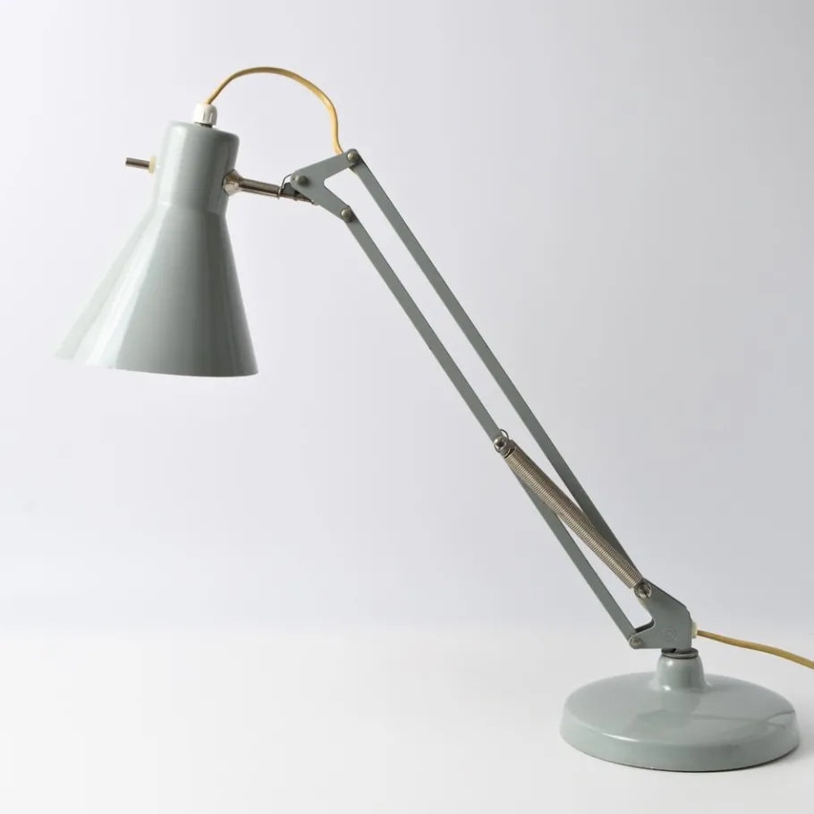 New Pamono Vintage Grey Luxo L-9 Desk Lamp, 1960s