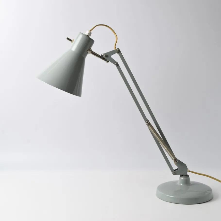 New Pamono Vintage Grey Luxo L-9 Desk Lamp, 1960s