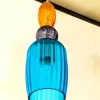 New Pamono Vintage Handcrafted Lantern Lamp with Hand-Blown Murano Glass, 1961