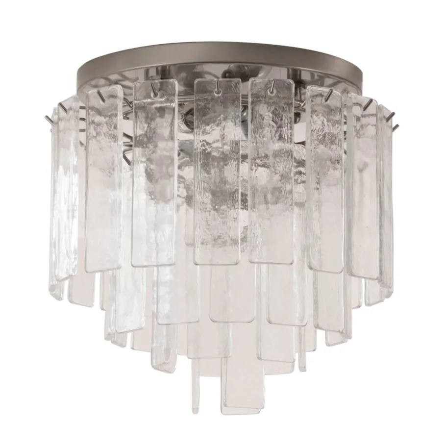 Clearance Pamono Vintage Handmade Ceiling Light in Murano Glass, Italy, 1980s