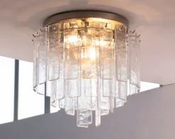 Clearance Pamono Vintage Handmade Ceiling Light in Murano Glass, Italy, 1980s