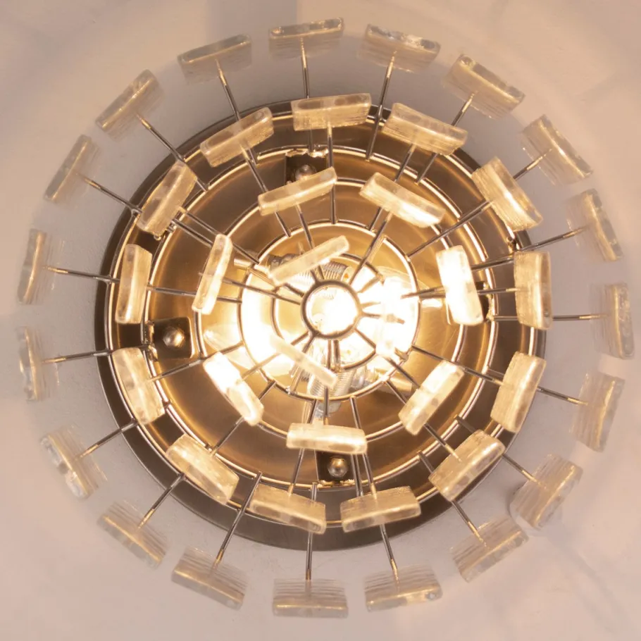 Clearance Pamono Vintage Handmade Ceiling Light in Murano Glass, Italy, 1980s