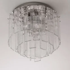 Clearance Pamono Vintage Handmade Ceiling Light in Murano Glass, Italy, 1980s