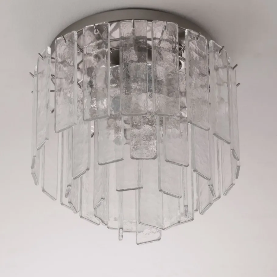Clearance Pamono Vintage Handmade Ceiling Light in Murano Glass, Italy, 1980s