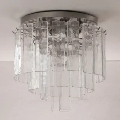 Clearance Pamono Vintage Handmade Ceiling Light in Murano Glass, Italy, 1980s