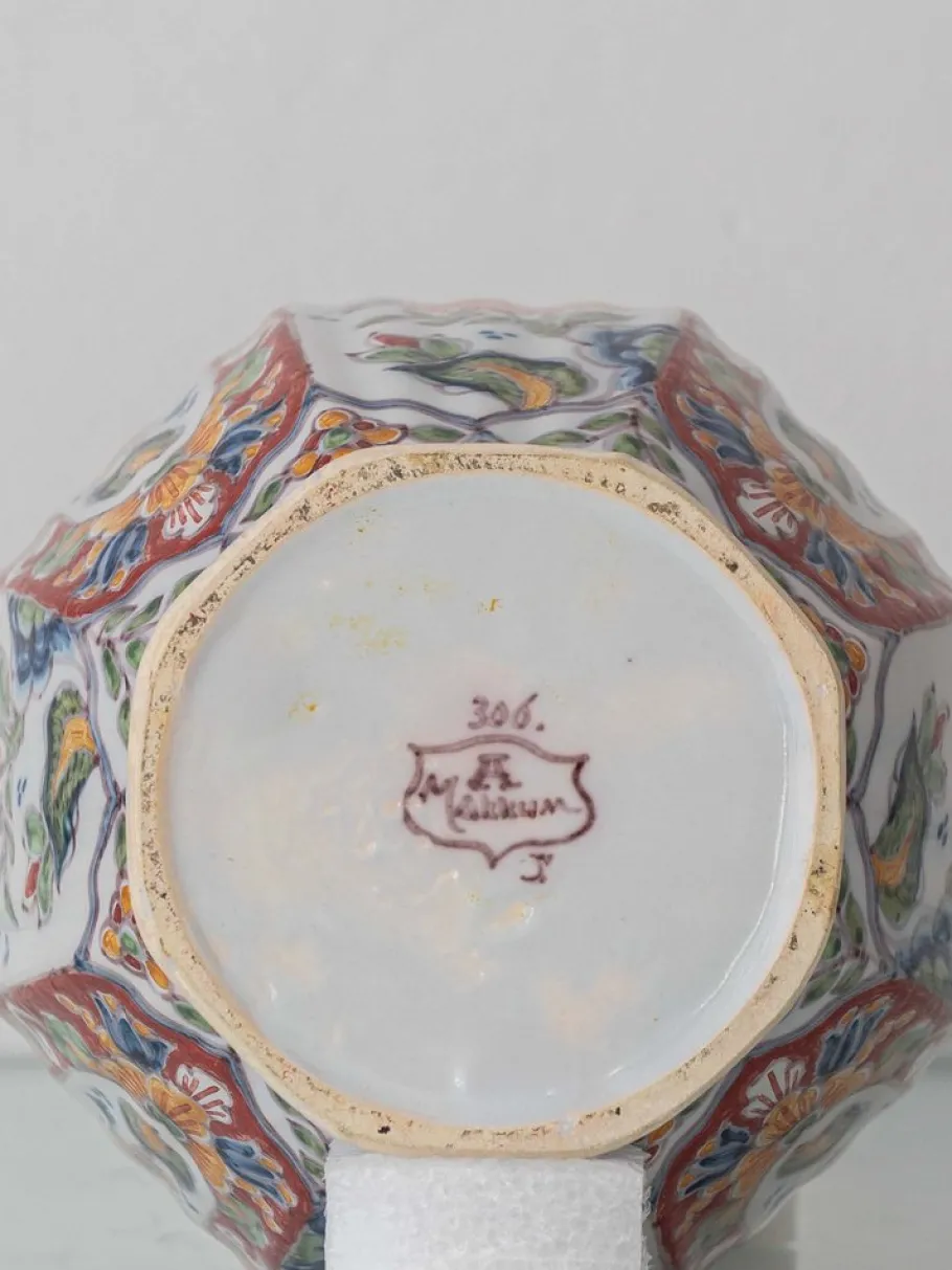 Best Pamono Vintage Hand-Painted Delft Ceramic Table Lamp by Altena & Krooyenga Makkum, 1960s