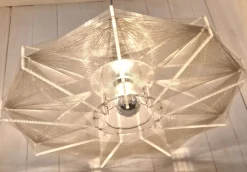 New Pamono Vintage Hanging Lamp in Acrylic Glass by Paul Secon for Sompex, 1970s