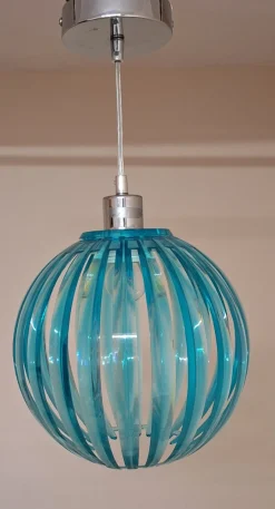 Best Pamono Vintage Hanging Lamp in Turquoise-Blue Plastic by Trio-Leuchten, 2010