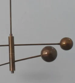 Sale Pamono Vintage Hanging Light in Brass, 1960s