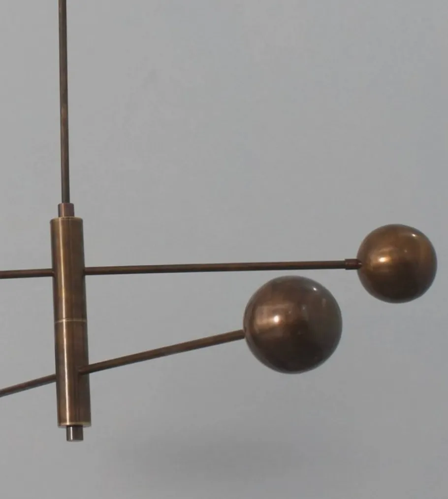 Sale Pamono Vintage Hanging Light in Brass, 1960s