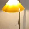 Sale Pamono Vintage Height-Adjustable Floor Lamp with Metal Frame and Yellow Glass Shade, 1980s