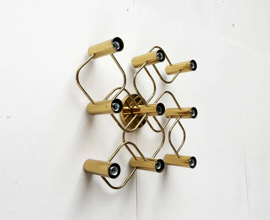 Clearance Pamono Vintage Hollywood Regency German Wall Lamp by Gaetano Sciolari for Leola, 1970s