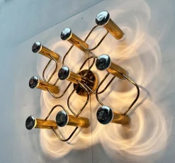 Clearance Pamono Vintage Hollywood Regency German Wall Lamp by Gaetano Sciolari for Leola, 1970s