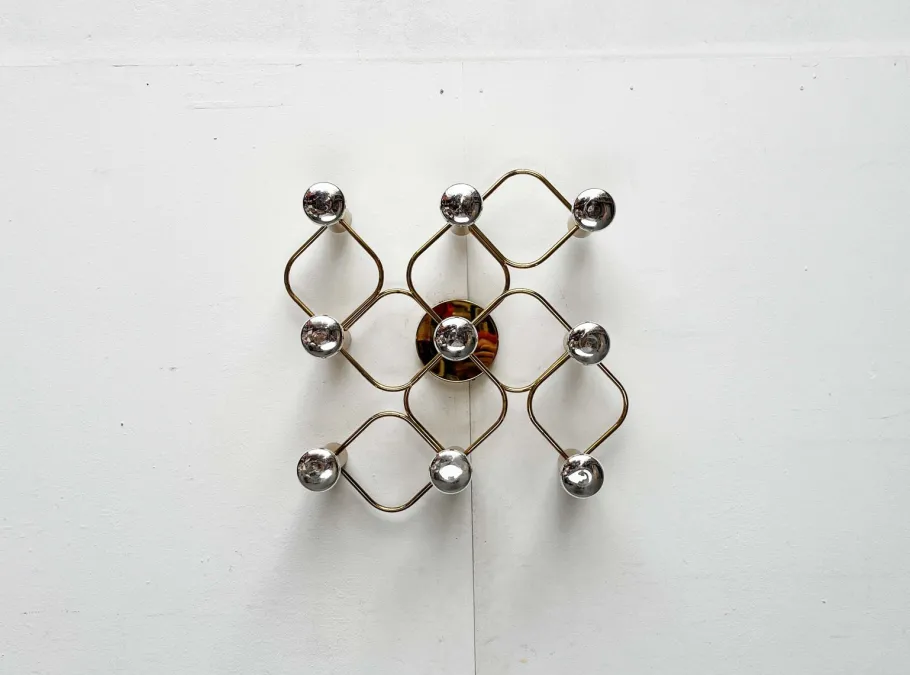 Clearance Pamono Vintage Hollywood Regency German Wall Lamp by Gaetano Sciolari for Leola, 1970s