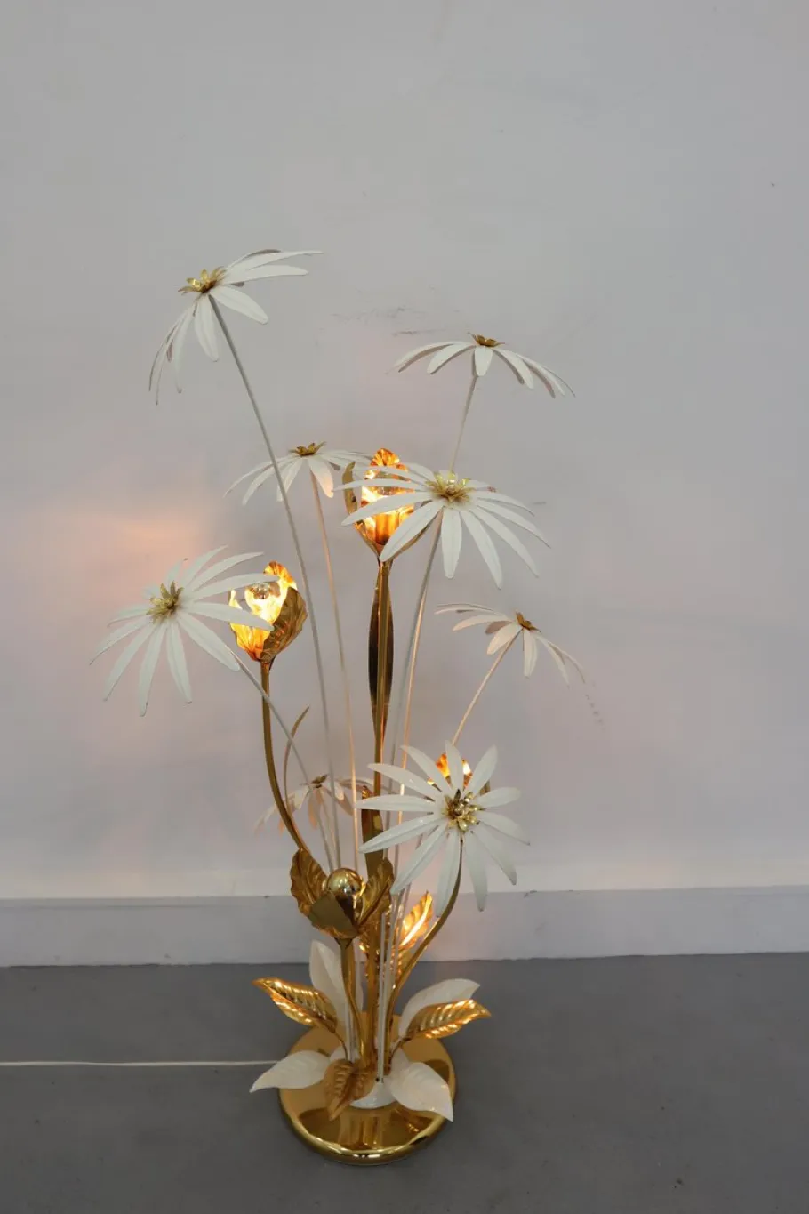 Outlet Pamono Vintage Hollywood Regency Style Floor Lamp by Hans Kögl, 1970s