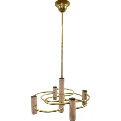 Discount Pamono Vintage Hollywood Regency Geometric Chandelier by Gaetano Sciolari, 1970s
