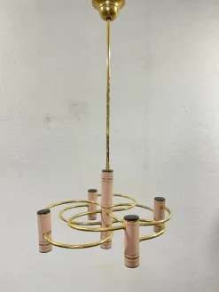 Discount Pamono Vintage Hollywood Regency Geometric Chandelier by Gaetano Sciolari, 1970s