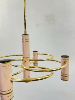 Discount Pamono Vintage Hollywood Regency Geometric Chandelier by Gaetano Sciolari, 1970s