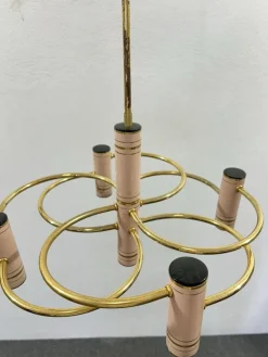 Discount Pamono Vintage Hollywood Regency Geometric Chandelier by Gaetano Sciolari, 1970s