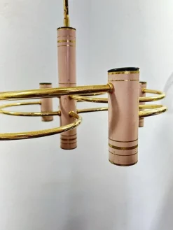 Discount Pamono Vintage Hollywood Regency Geometric Chandelier by Gaetano Sciolari, 1970s