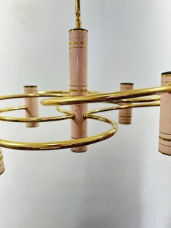 Discount Pamono Vintage Hollywood Regency Geometric Chandelier by Gaetano Sciolari, 1970s