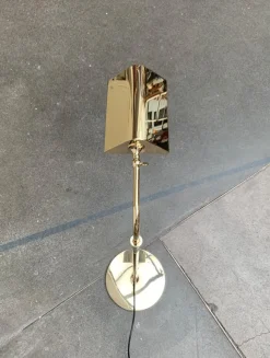 Pamono Vintage Hollywood Regency German Brass Floor Lamp by Florian Schulz