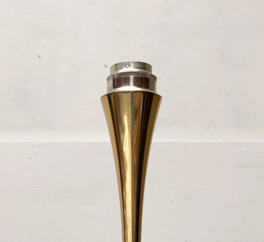 Outlet Pamono Vintage Hollywood Regency Style Model Lonea Floor Lamp in Brass by Florian Schulz