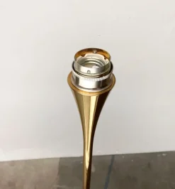 Outlet Pamono Vintage Hollywood Regency Style Model Lonea Floor Lamp in Brass by Florian Schulz