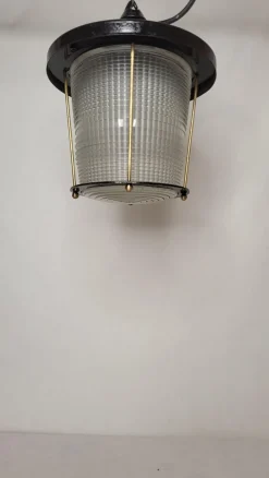 Pamono Vintage Holophane Lantern, 1970s