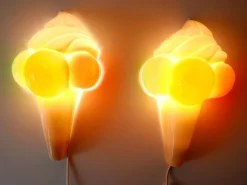 Best Pamono Vintage Ice Cream Cone Sconce / Wall Lamp, Germany, 1980s