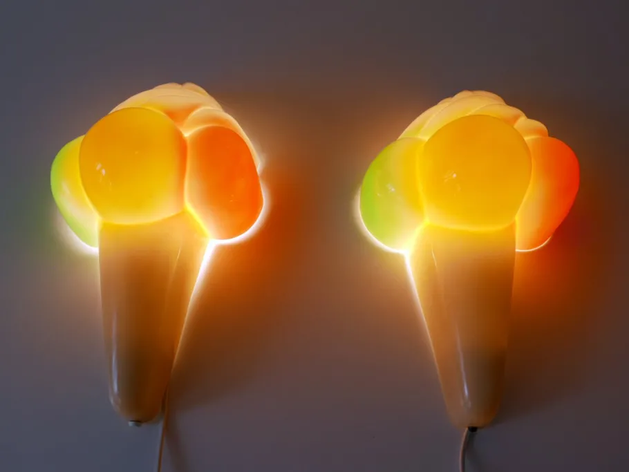 Best Pamono Vintage Ice Cream Cone Sconce / Wall Lamp, Germany, 1980s
