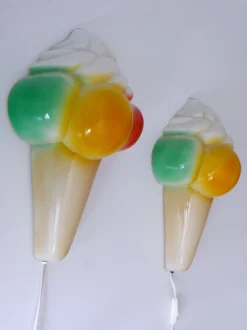Best Pamono Vintage Ice Cream Cone Sconce / Wall Lamp, Germany, 1980s