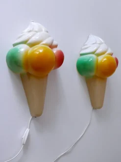 Best Pamono Vintage Ice Cream Cone Sconce / Wall Lamp, Germany, 1980s