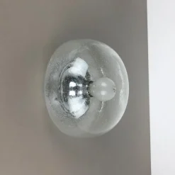Best Pamono Vintage Ice Glass Bubble Wall Light from Hillebrand Leuchten, Germany