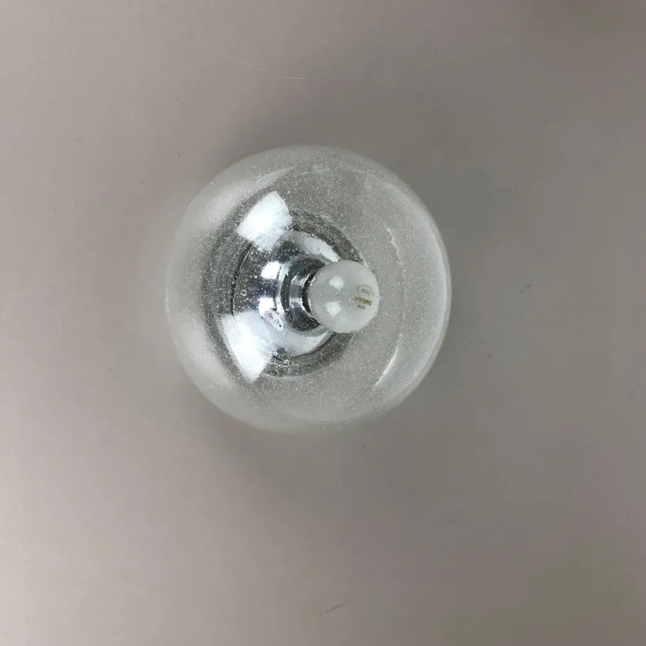 Best Pamono Vintage Ice Glass Bubble Wall Light from Hillebrand Leuchten, Germany