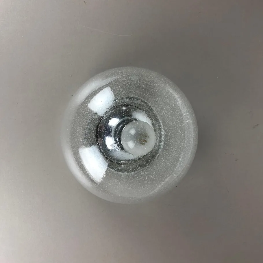 Best Pamono Vintage Ice Glass Bubble Wall Light from Hillebrand Leuchten, Germany
