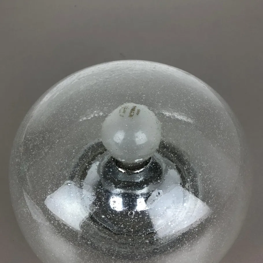 Best Pamono Vintage Ice Glass Bubble Wall Light from Hillebrand Leuchten, Germany