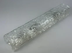 New Pamono Vintage Ice Glass Wall Lamp by J.T. Kalmar, 1960s