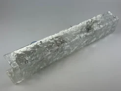 New Pamono Vintage Ice Glass Wall Lamp by J.T. Kalmar, 1960s