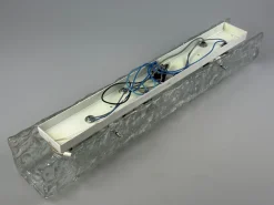 New Pamono Vintage Ice Glass Wall Lamp by J.T. Kalmar, 1960s