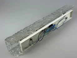 New Pamono Vintage Ice Glass Wall Lamp by J.T. Kalmar, 1960s